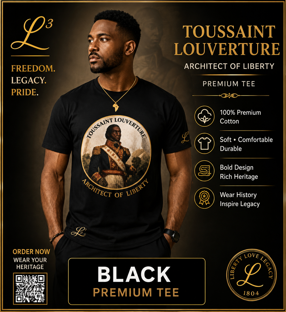 Jean Jacques Dessalines Heritage Tees Collection