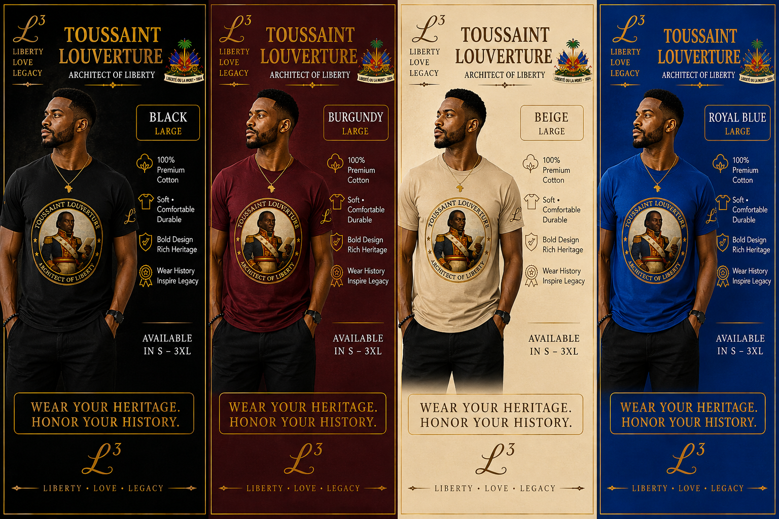 Toussaint Louverture Heritage Tees Collection