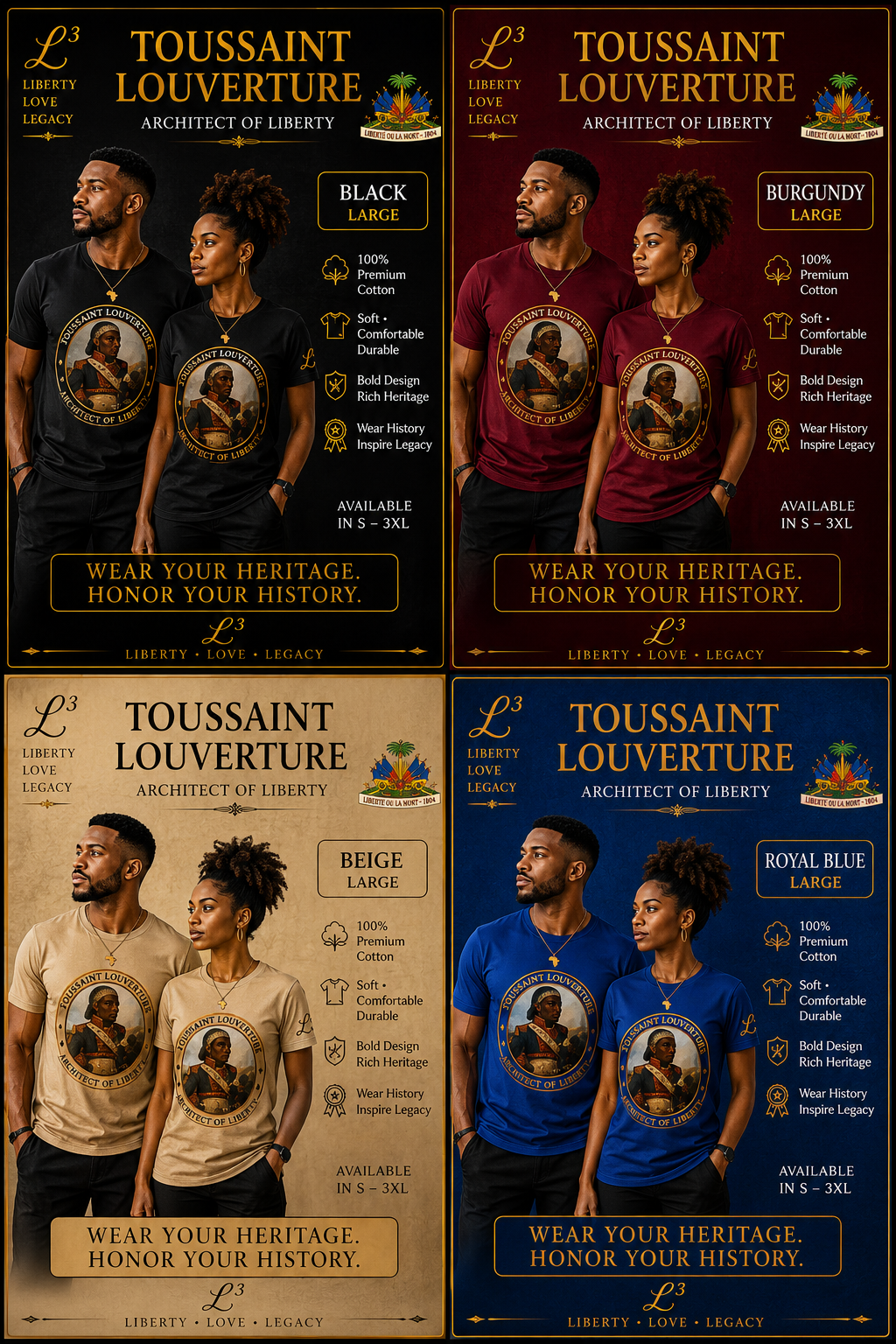 Toussaint Louverture Heritage Tees Collection
