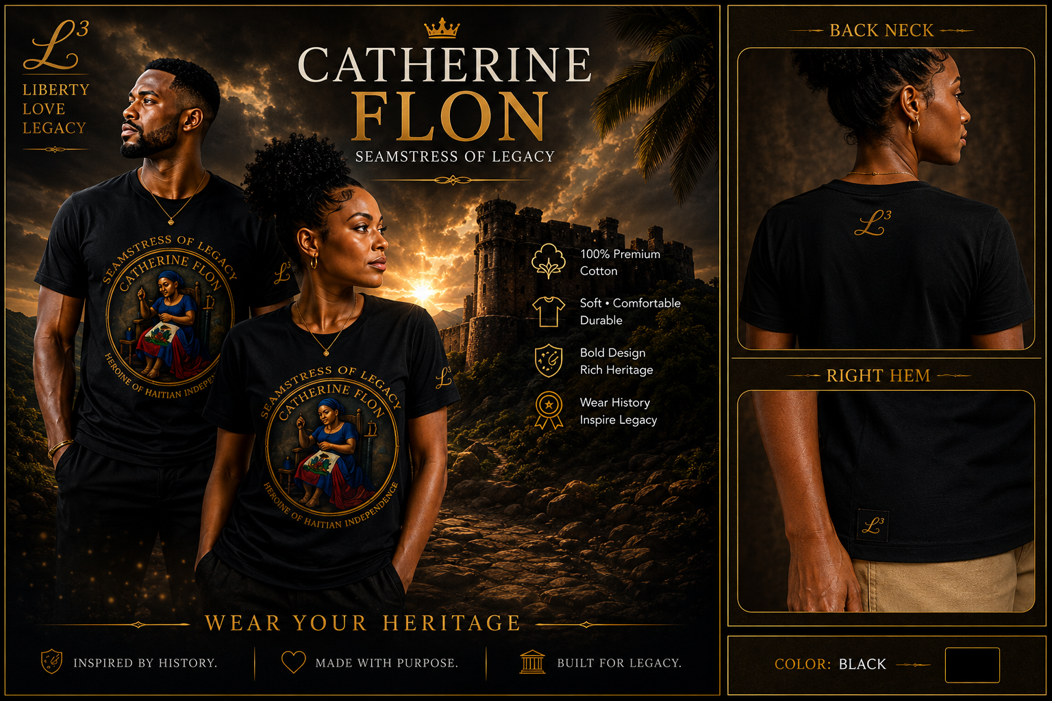 Catherine Flon Heritage Tees Collection