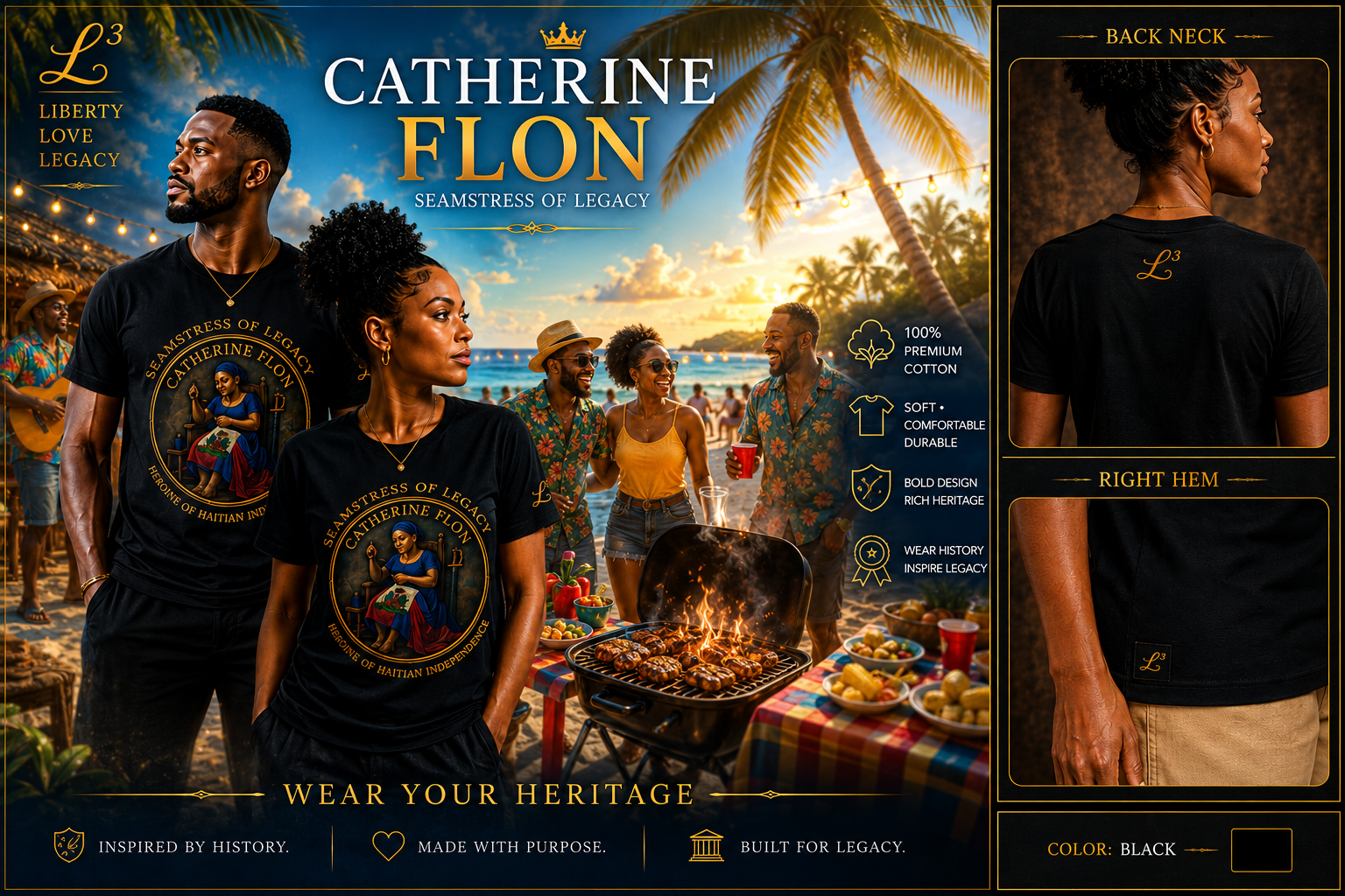 Catherine Flon Heritage Tees Collection