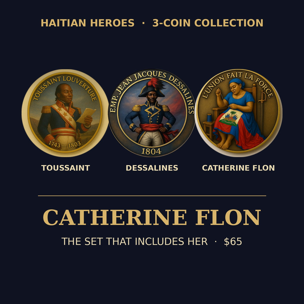 Haitian Heroes 3-Coin Set — Dessalines, Toussaint & Catherine Flon